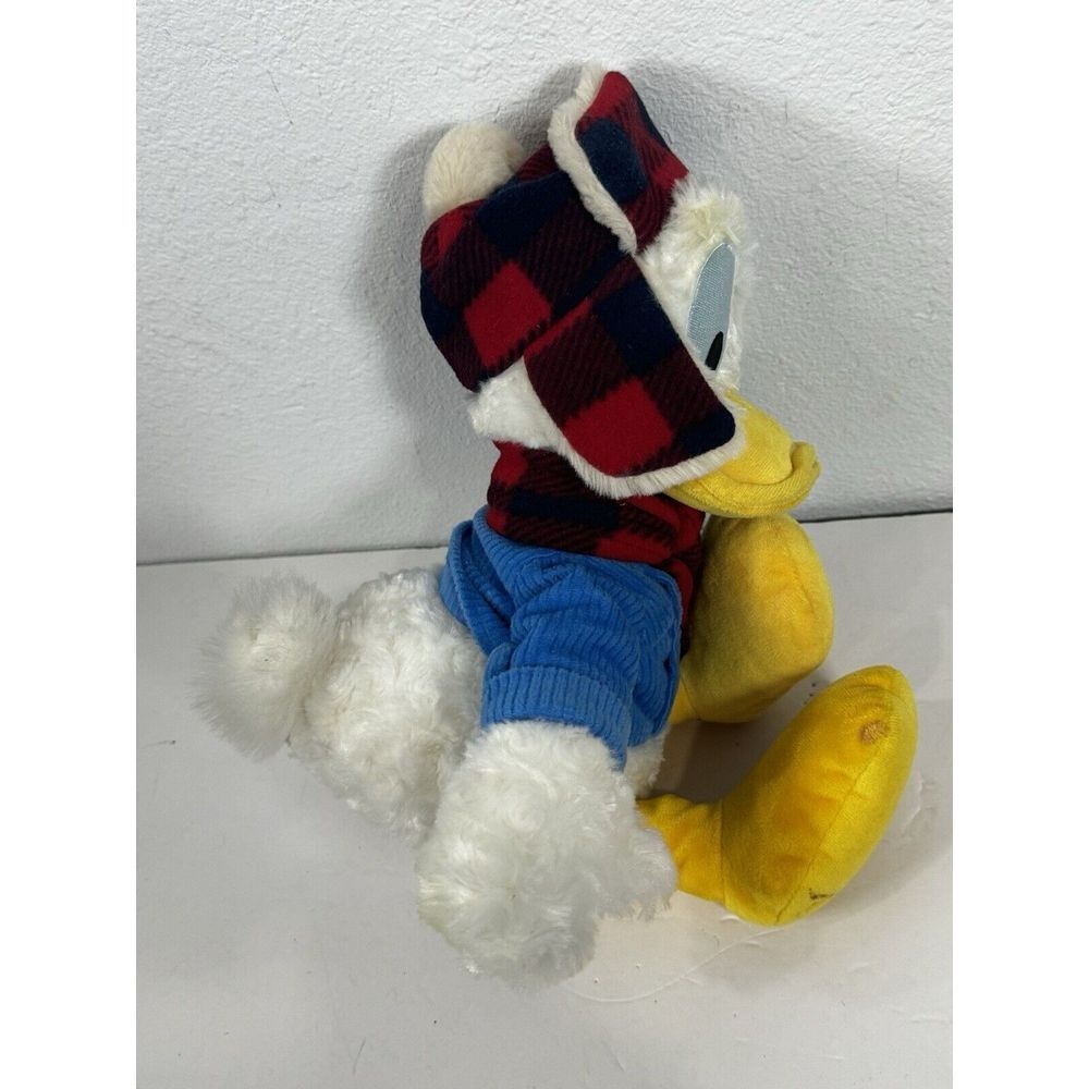 DISNEY DONALD‎ DUCK WINTER WISHES HOLIDAY PLUSH TOY Disney Tags In Pics - Picture 9 of 12